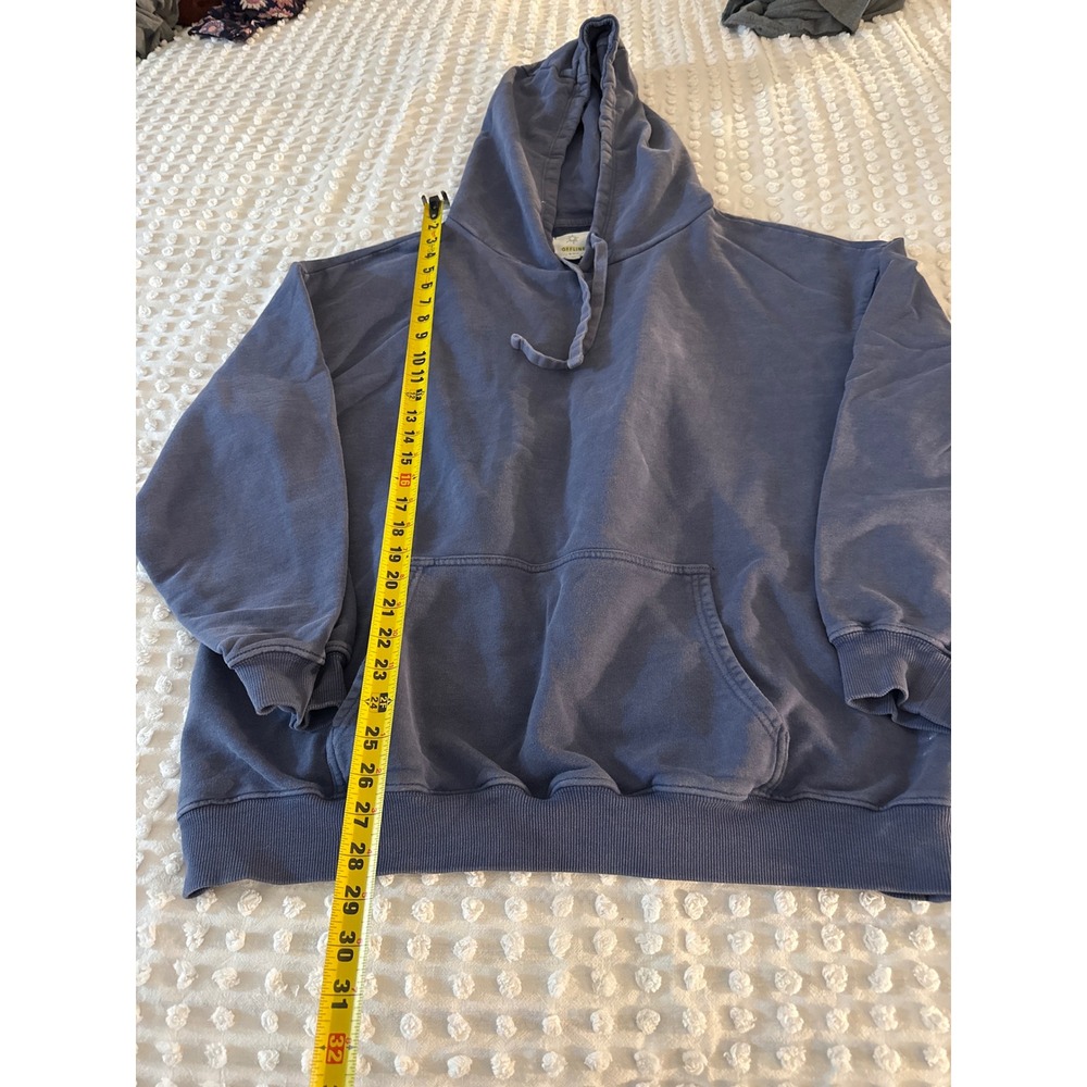 Offline by Aerie Blue Oversized Hoodie Sweatshirt Cotton Blend Large